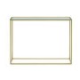 Gold Console Table with Glass Top