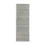 Wool Chunky Knit Grey Runner Rug - 200 x 67 cm - Ripley