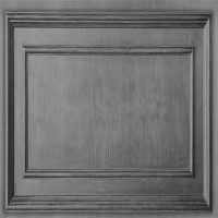 Dark Grey Wood Panel Wallpaper - Fresco