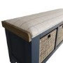 Navy Hallway Storage Bench - Pegasus