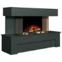 Adam Fireplace Suite with Remote Control in Charcoal Grey 43" - Havana