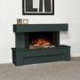 Adam Fireplace Suite with Remote Control in Charcoal Grey 43" - Havana