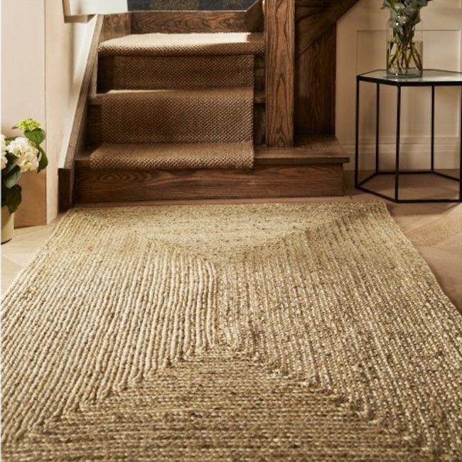 Large Rectangle Jute Rug - 200x290cm - Ripley