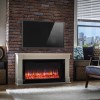 White Freestanding Electric Fireplace Suite with Down Lights - Suncrest Bradbury