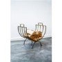 Ivyline Modern Brass Log Holder