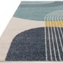 Retro Geometric Multicoloured Rug - 170 x 120 cm - Muse