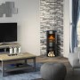 Be Modern Tunstall Electric Cylinder Stove with Log Store