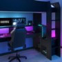 High Sleeper Gaming Bed with Desk in Black - Online - Kids Avenue