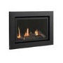 Black 23inch Inset Gas Media Wall Fireplace - Sirocco Fires Vola 860
