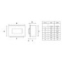 Black 39inch Inset Gas Media Wall Fireplace - Sirocco Fires Lux 1000