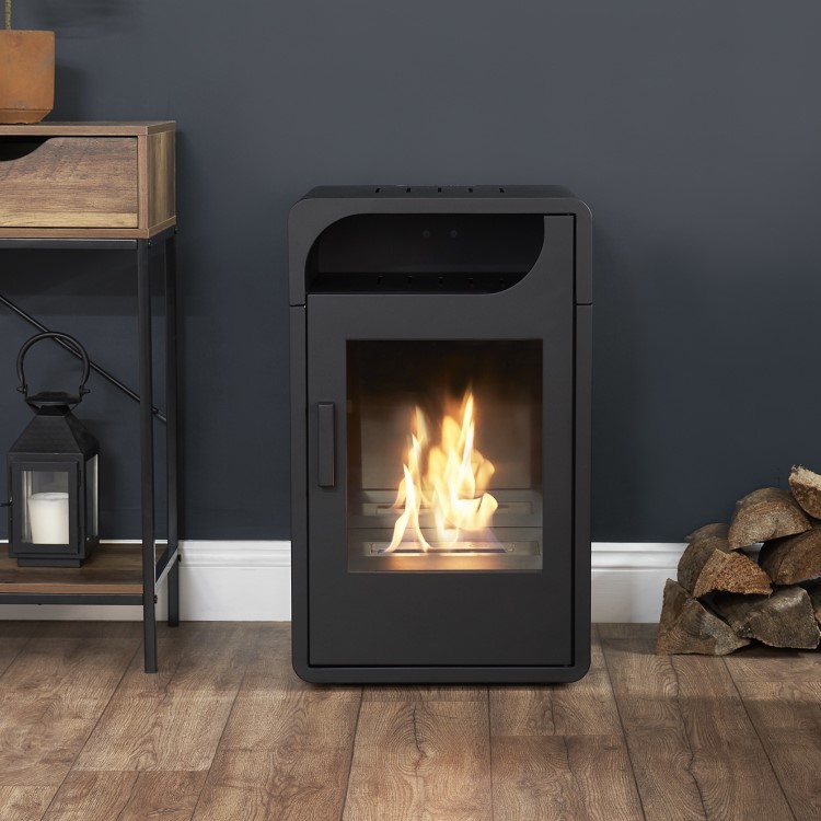 Adam Bellini Bio Ethanol Stove in Black