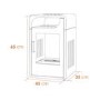 Adam Bellini Bio Ethanol Stove in Black