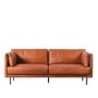 ONLY OPENED - Wigmore Sofa in Brown Leather - Caspian House