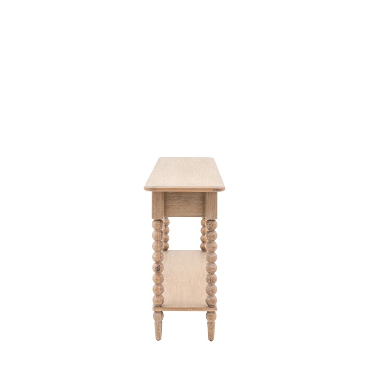 Oak Large Console Table with 2 Drawers - Artisan - Caspian House