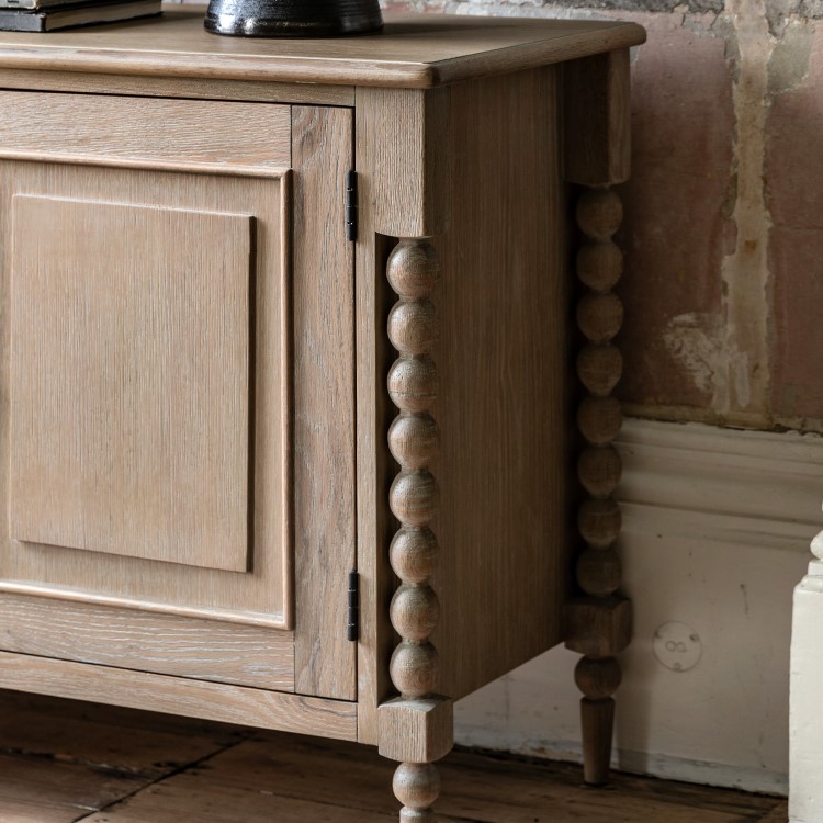 Oak Sideboard with Bobbin Detail - Artisan - Caspian House 
