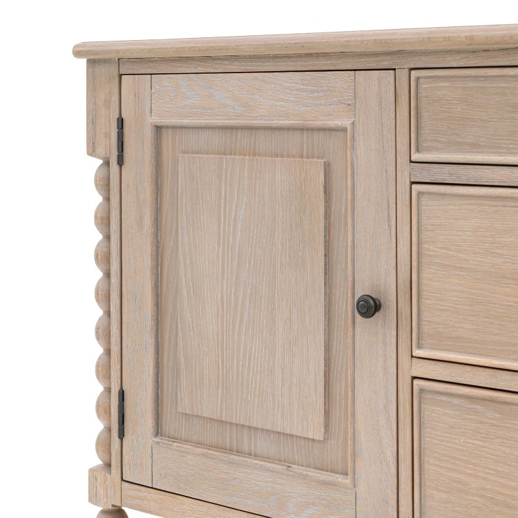 Oak Sideboard with Bobbin Detail - Artisan - Caspian House 