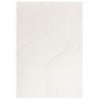 Large Hand Carved Cream Rug - 290 x 200 cm - Glide - Olsen