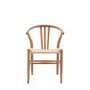 ONLY OPENED - Set of 2 Brown Wishbone Back Dining Chairs - Sloan - Caspian House