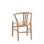 ONLY OPENED - Set of 2 Brown Wishbone Back Dining Chairs - Sloan - Caspian House