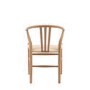 ONLY OPENED - Set of 2 Brown Wishbone Back Dining Chairs - Sloan - Caspian House