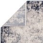 ONLY OPENED - Large Distressed Navy Rug - 290 x 200 cm - Border - Kuza