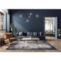 ONLY OPENED - Large Distressed Navy Rug - 290 x 200 cm - Border - Kuza
