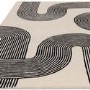 ALMOST PERFECT - Large Retro Geometric Black & Cream Rug with Abstract Lines - 300 x 200 cm - Arches - Matrix