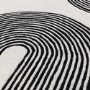 ALMOST PERFECT - Large Retro Geometric Black & Cream Rug with Abstract Lines - 300 x 200 cm - Arches - Matrix