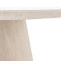 Travertine Round Dining Table - Seats 4 - Pedra - Caspian House