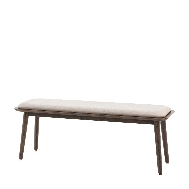 Smoked Oak Bench - Siya -Caspian House