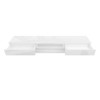 Wide White Gloss TV Stand with Storage &amp; LEDs - TV&#39;s up to 70&quot; - Evoque