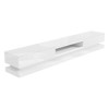 Wide White Gloss TV Stand with Storage &amp; LEDs - TV&#39;s up to 70&quot; - Evoque