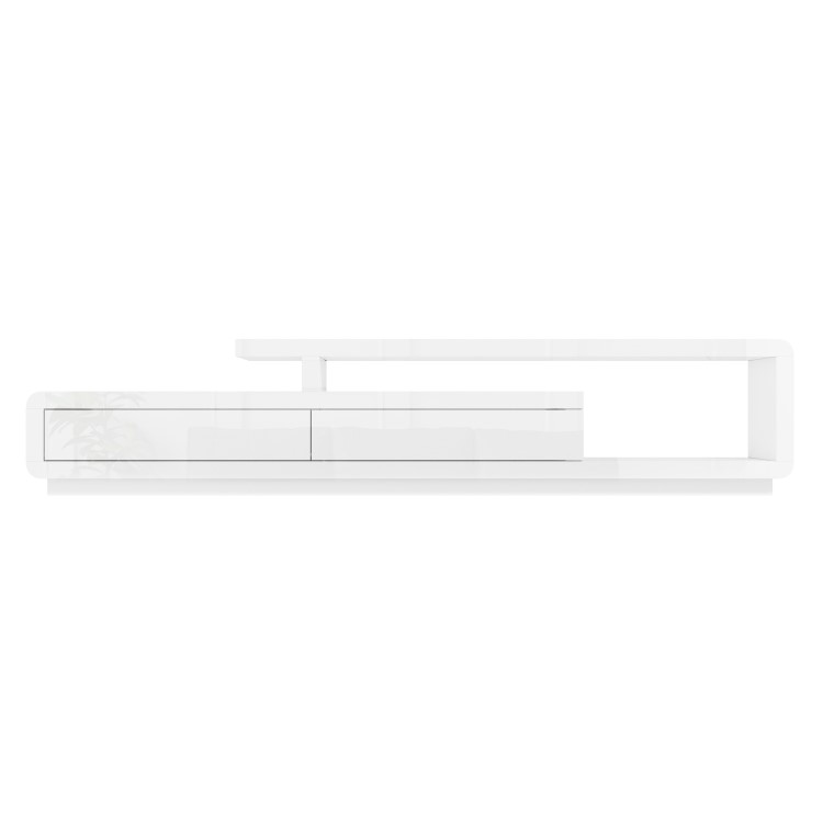 Extra Large White Gloss TV Unit - TV's up to 47" - Evoque