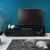 Evoque Black High Gloss TV Unit Stand with Storage Drawers