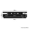 Wide Black Gloss TV Stand with Storage - TV&#39;s up to 83&quot; - Harlow