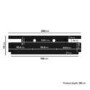 Wide Black Gloss TV Stand with Storage - TV's up to 83" - Harlow