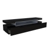 Wide Black Gloss TV Stand with Storage - TV&#39;s up to 83&quot; - Harlow