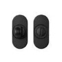 Internal Matt Black Bathroom Lever Door Handle with Lock Latch and Hinges Pack - 52mm - Forge - XL Joinery