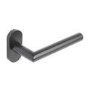 Internal Matt Black Lever Fire Door Handle with Latch and Hinges Pack - 52mm - Forge - XL Joinery