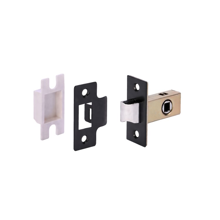 Internal Matt Black Lever Door Handle with Latch and Hinges Pack - 52mm - Forge - XL Joinery
