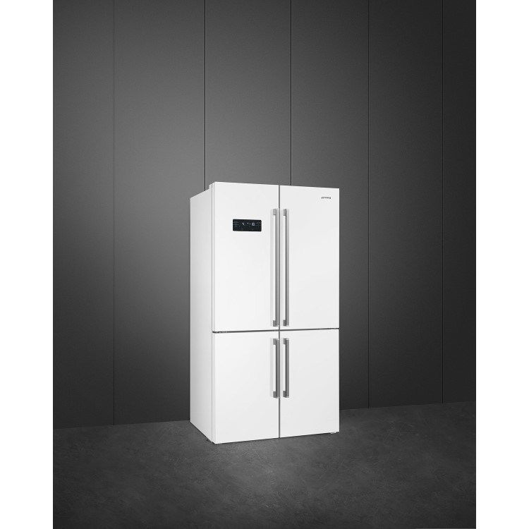 Refurbished Smeg FQ60BDF 511 Litre American Fridge Freezer - White