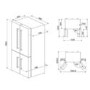 Refurbished Smeg FQ60BDF 511 Litre American Fridge Freezer - White