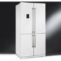 Smeg FQ60BPE Four Door Frost Free American Fridge Freezer - White