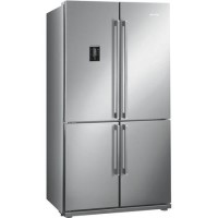 Smeg FQ60XPE Four Door Frost Free American Fridge Freezer - Stainless Steel