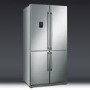 Smeg FQ60XPE Four Door Frost Free American Fridge Freezer - Stainless Steel