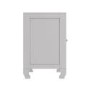 Fraya Pale Grey Bedside Table with Hand Carved Detail