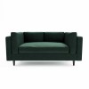 Green Velvet 2 Seater Sofa in a Box - Frankie
