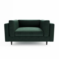 Green Velvet Love Seat - Frankie