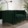 Green Velvet Love Seat - Frankie
