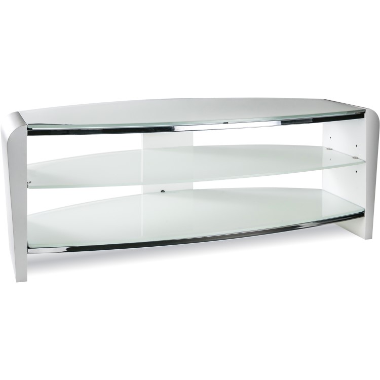 Alphason FRN1400/ARCTIC Francium TV Stand for up to 60" TVs - Arctic White